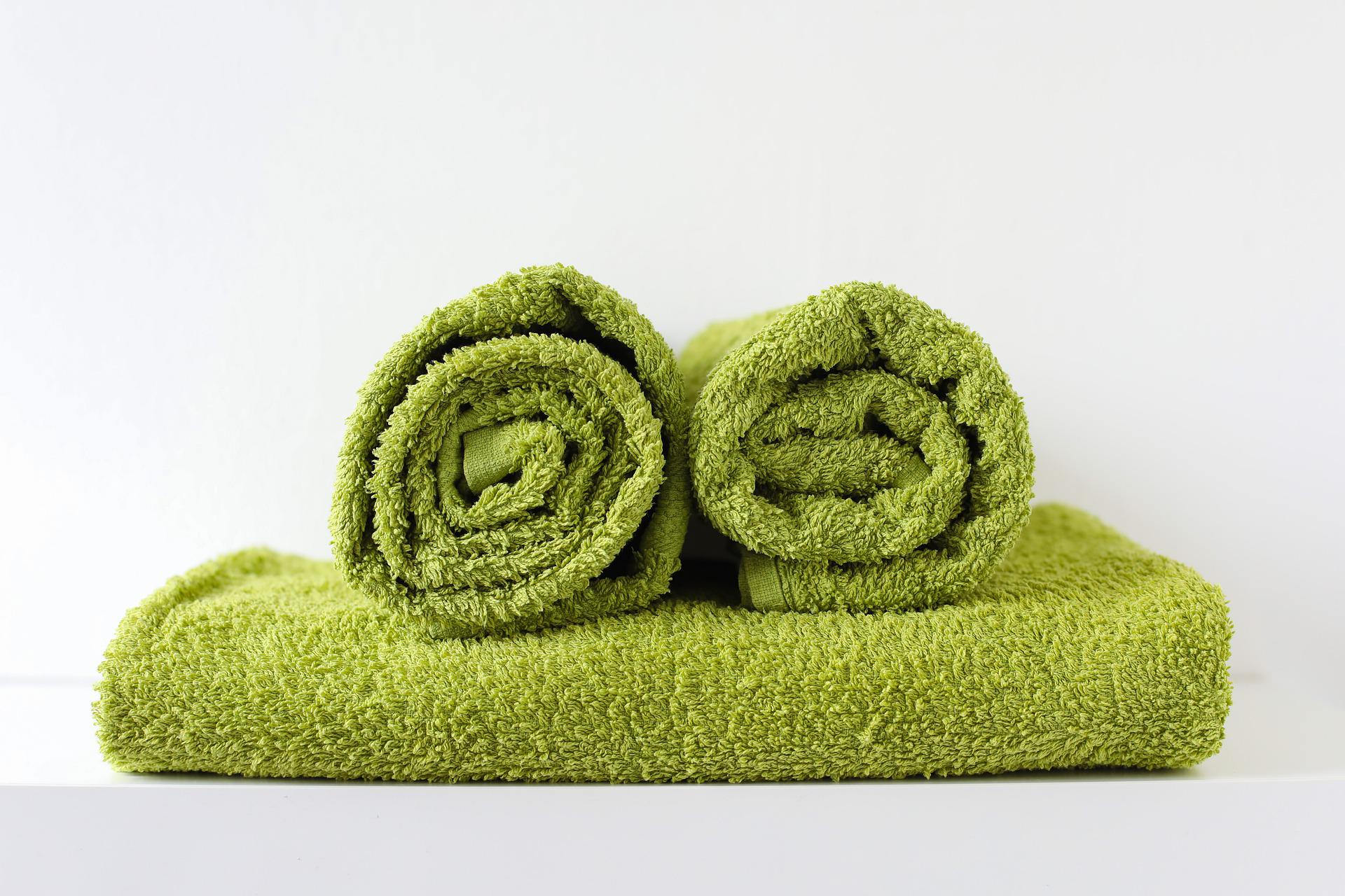 Foto von grünen Handtüchern